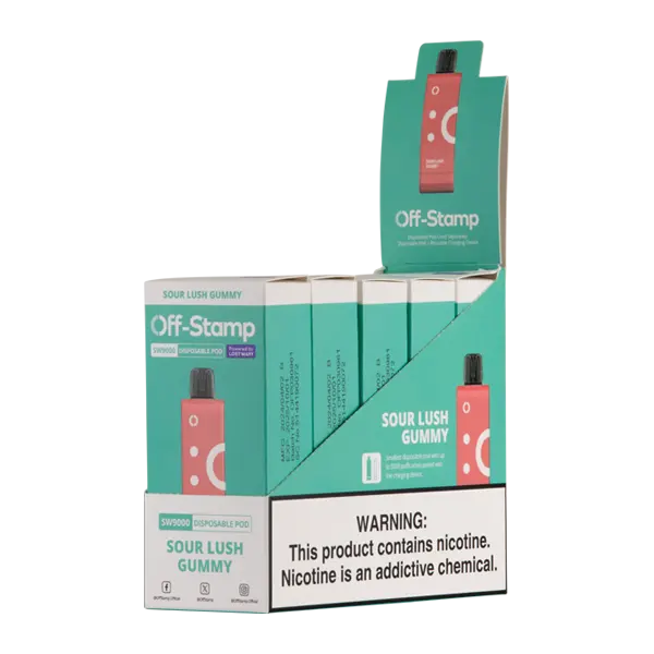 BUY 1 GET 1 FREE Sour Lush Gummy OFF STAMP SW9000 Disposable | Vape Mumbai India Off Stamp