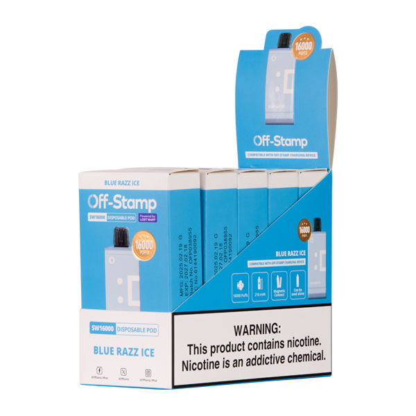 BUY 1 GET 1 FREE Blue Razz Ice OFF STAMP SW16000 Disposable | Vape Mumbai India