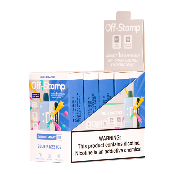 BUY 1 GET 1 FREE Blue Razz Ice Off Stamp SW16000 Kit | Vape Mumbai India