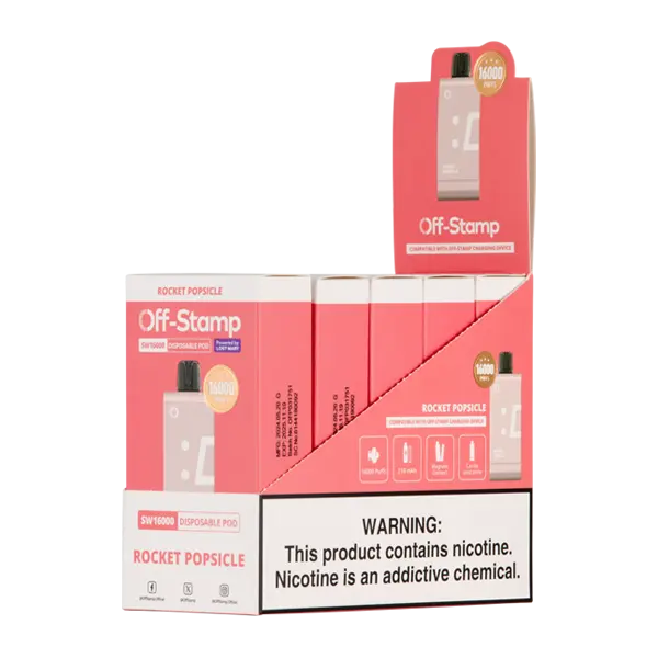BUY 1 GET 1 FREE Rocket Pop OFF STAMP SW16000 Disposable | Vape Mumbai India Off Stamp
