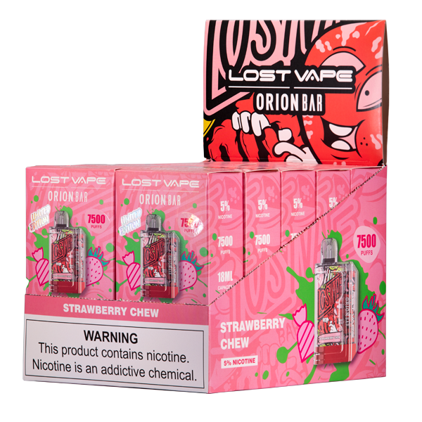 BUY 1 GET 1 FREE Strawberry Chew Orion Bar 7500 | Vape Amazon India