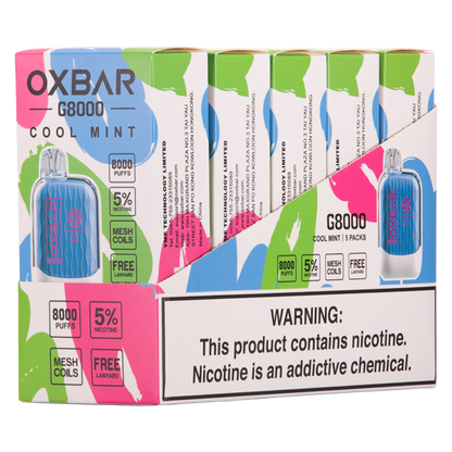 BUY 1 GET 1 FREE Cool Mint Oxbar G8000 | Vape Amazon India