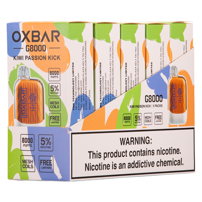 BUY 1 GET 1 FREE Kiwi Passion Kick Oxbar G8000 | Vape Amazon India