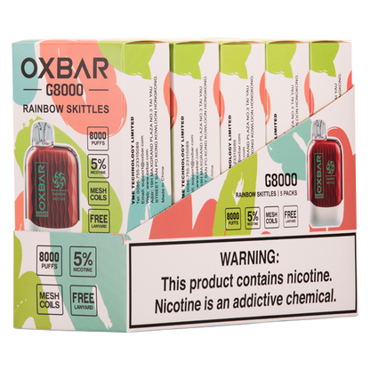 BUY 1 GET 1 FREE Rainbow Drop Oxbar G8000 | Vape Amazon India