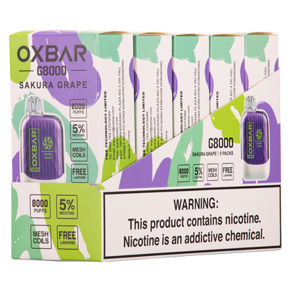 BUY 1 GET 1 FREE Sakura Grape Oxbar G8000 | Vape Amazon India