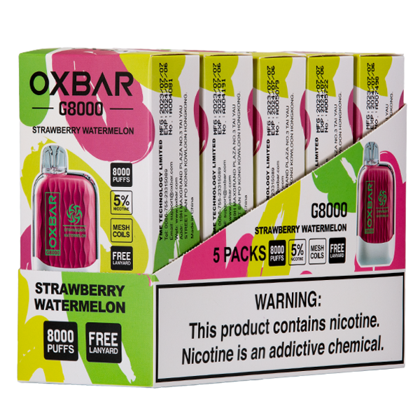 BUY 1 GET 1 FREE Strawberry Watermelon Oxbar G8000 | Vape Amazon India