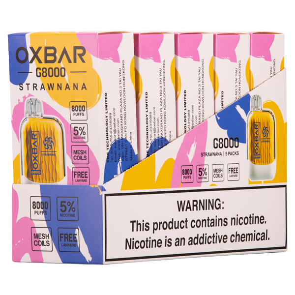 BUY 1 GET 1 FREE Strawnana Oxbar G8000 | Vape Amazon India