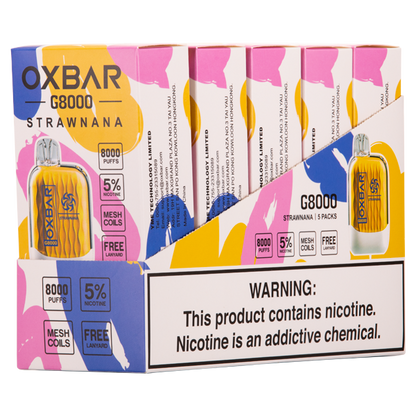 BUY 1 GET 1 FREE Strawnana Oxbar G8000 | Vape Amazon India