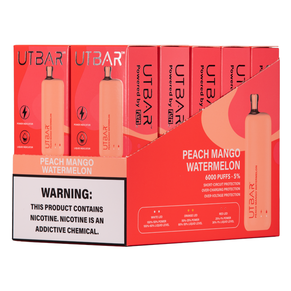 BUY 1 GET 1 FREE Peach Mango Watermelon UT Bar | Vape Amazon India