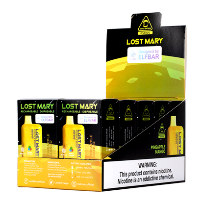 BUY 1 GET 1 FREE Pineapple Mango Lost Mary OS5000 | Vape Amazon India