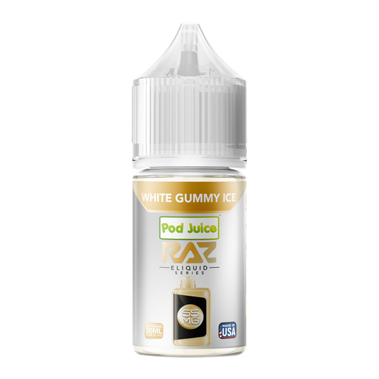 White Gummy Ice RAZ X Pod Juice