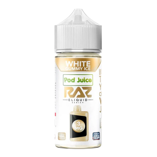 White Gummy RAZ X Pod Juice 100ml
