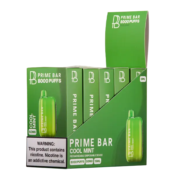 BUY 1 GET 1 FREE Cool Mint Prime Bar 8000 | Vape Mumbai India Prime Bar