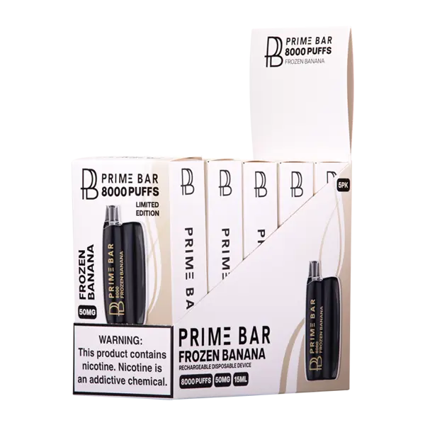 BUY 1 GET 1 FREE Frozen Banana Prime Bar 8000 | Vape Mumbai India Prime Bar