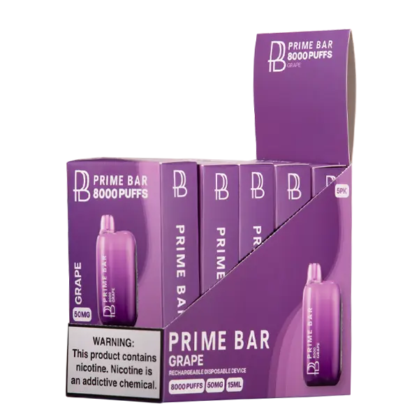 BUY 1 GET 1 FREE Grape Prime Bar 8000 | Vape Mumbai India Prime Bar