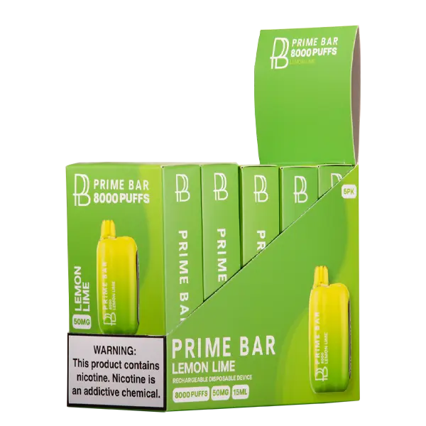 BUY 1 GET 1 FREE Lemon Lime Prime Bar 8000 | Vape Mumbai India Prime Bar