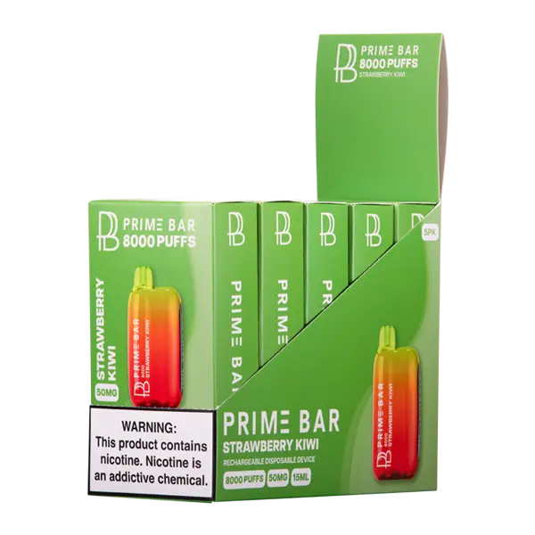BUY 1 GET 1 FREE Strawberry Kiwi Prime Bar 8000 | Vape Mumbai India Prime Bar