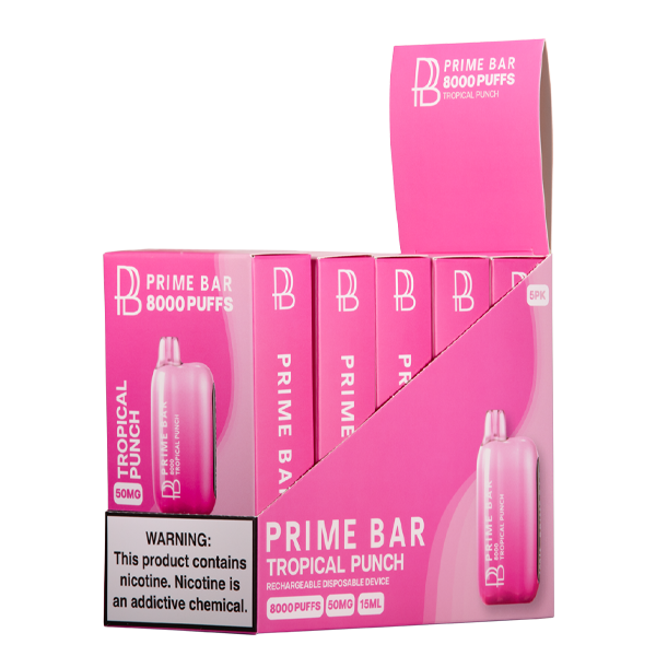 BUY 1 GET 1 FREE Tropical Punch Prime Bar 8000 | Vape Amazon India