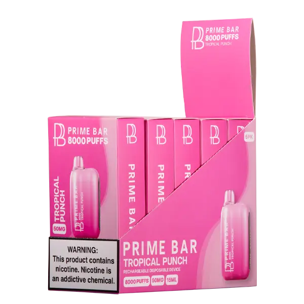 BUY 1 GET 1 FREE Tropical Punch Prime Bar 8000 | Vape Mumbai India Prime Bar