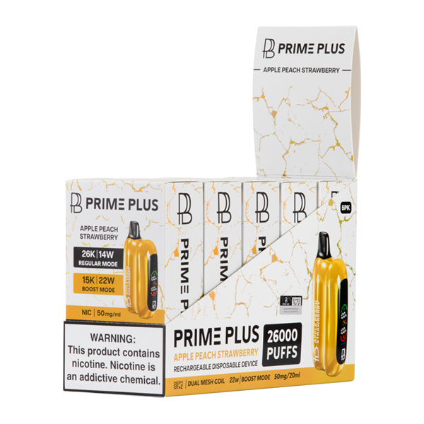 BUY 1 GET 1 FREE Apple Peach Strawberry Prime Plus 26000 | Vape Mumbai India