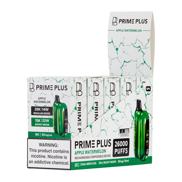 BUY 1 GET 1 FREE Apple Watermelon Prime Plus 26000 | Vape Mumbai India