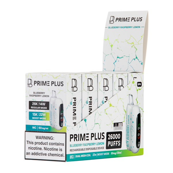 BUY 1 GET 1 FREE Blueberry Raspberry Lemon Prime Plus 26000 | Vape Amazon India