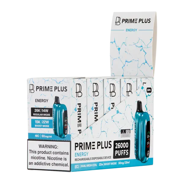 BUY 1 GET 1 FREE Energy Prime Plus 26000 | Vape Mumbai India Prime Bar