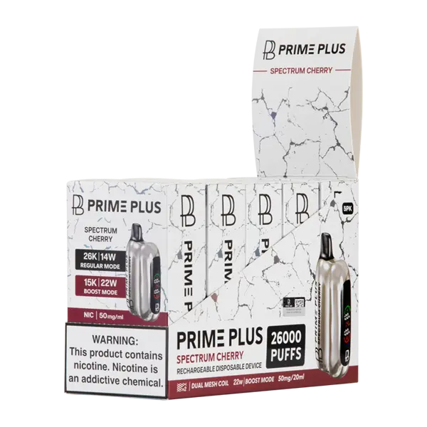 BUY 1 GET 1 FREE Spectrum Cherry Prime Plus 26000 | Vape Mumbai India Prime Bar