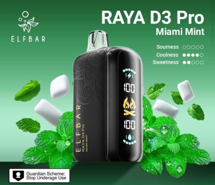 Elfbar Raya D3 Pro (30000 Puffs)