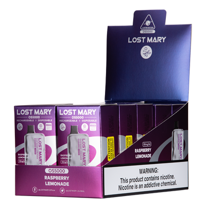 BUY 1 GET 1 FREE Raspberry Lemonade Lost Mary OS5000 Luster | Vape Amazon India