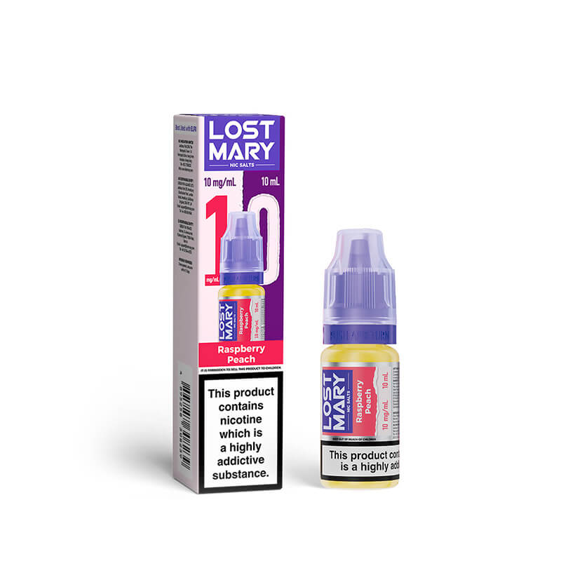 Lost Mary Raspberry Peach 10ml Nic Salts E-Liquid