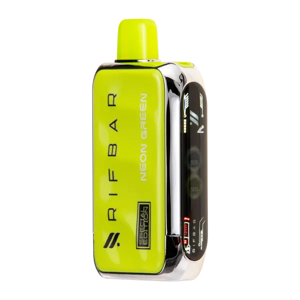BUY 1 GET 1 FREE Neon Green Rifbar Turbo-X 25k | Vape Mumbai India RifBar