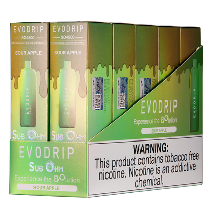 BUY 1 GET 1 FREE Sour Apple EVODRIP SO4500 | Vape Amazon India