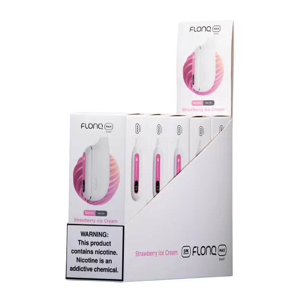 BUY 1 GET 1 FREE Strawberry Ice Cream FLONQ Max Smart | Vape Mumbai India Flonq
