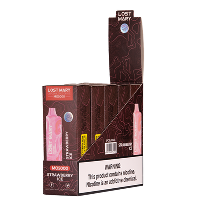 BUY 1 GET 1 FREE Strawberry Ice Lost Mary MO5000 | Vape Amazon India