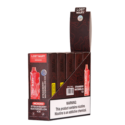 BUY 1 GET 1 FREE Strawberry Watermelon Ice Lost Mary MO5000 | Vape Amazon India