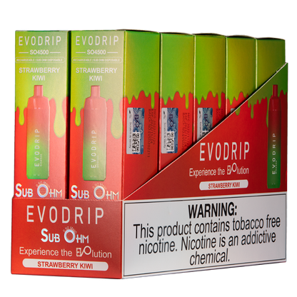 BUY 1 GET 1 FREE Strawberry Kiwi EVODRIP SO4500 | Vape Amazon India