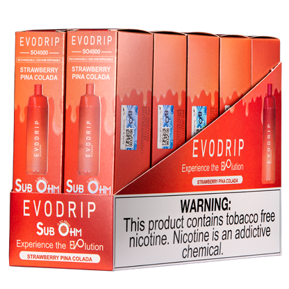 BUY 1 GET 1 FREE Strawberry Pina Colada EVODRIP SO4500 | Vape Amazon India