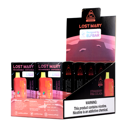 BUY 1 GET 1 FREE Strawberry Piña Colada Lost Mary OS5000 | Vape Amazon India