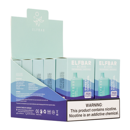 BUY 1 GET 1 FREE Sweet Menthol Elf Bar 3500 | Vape Amazon India