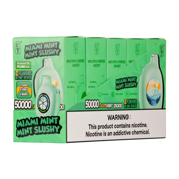 BUY 1 GET 1 FREE Miami Mint/Mint Slushy UT 50K | Vape Mumbai India UT Bar