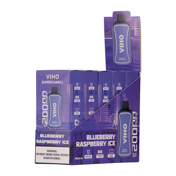 BUY 1 GET 1 FREE Blueberry Raspberry Ice Viho Supercharge | Vape Amazon India