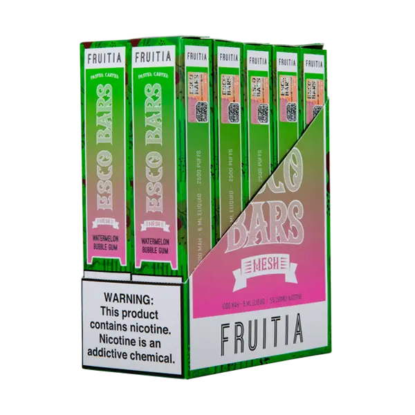 BUY 1 GET 1 FREE Watermelon Bubble Gum Esco Bar | Vape Mumbai India Esco Bar