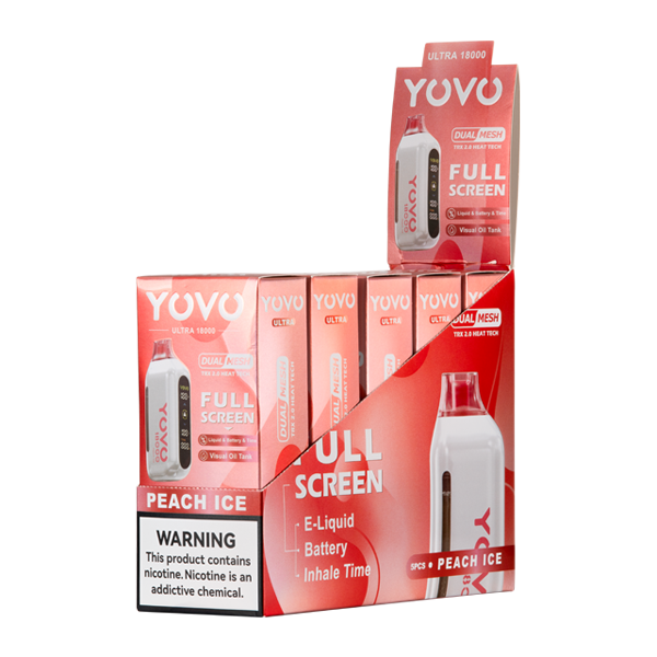 BUY 1 GET 1 FREE Peach Ice YOVO Ultra 18000 | Vape Amazon India