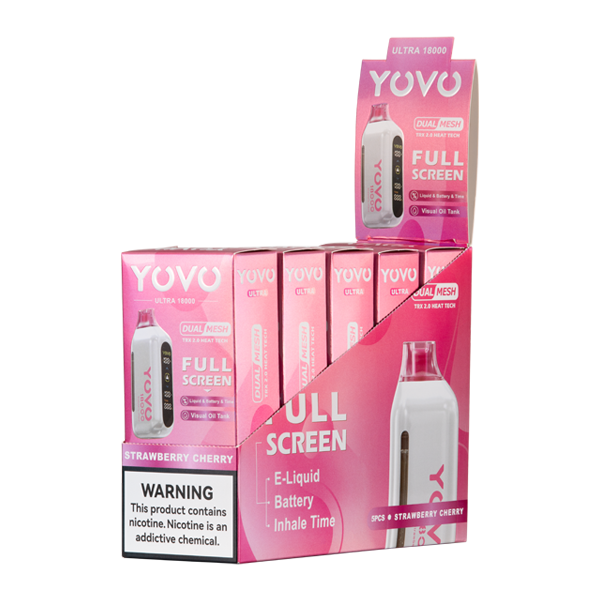 BUY 1 GET 1 FREE Strawberry Cherry YOVO Ultra 18000 | Vape Amazon India