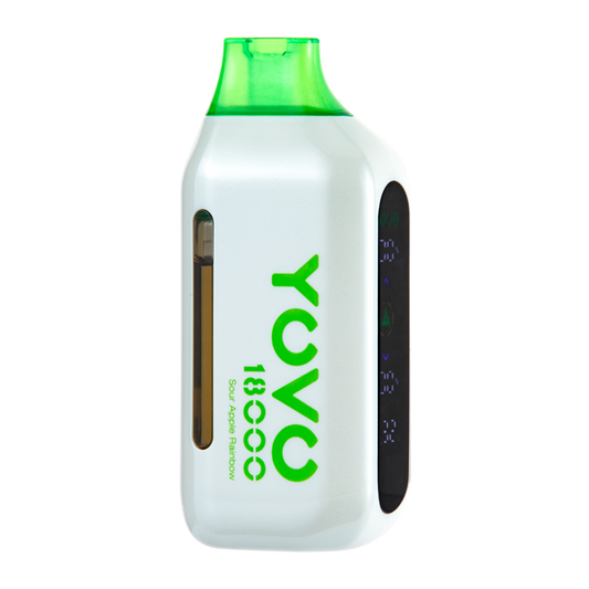 BUY 1 GET 1 FREE Sour Apple Rainbow YOVO Ultra 18000 | Vape Amazon India