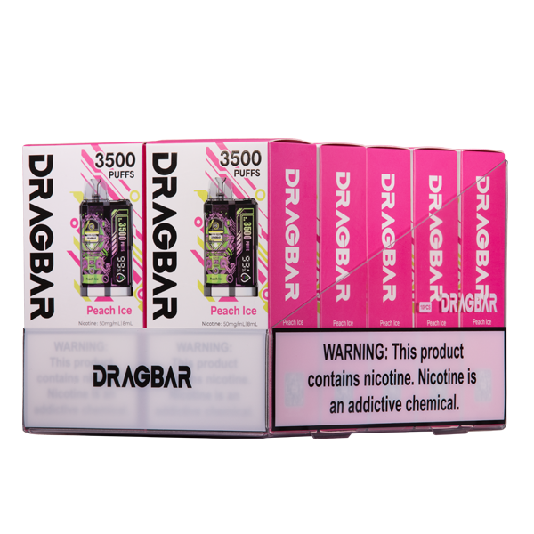 BUY 1 GET 1 FREE Peach Ice Dragbar B3500 | Vape Amazon India