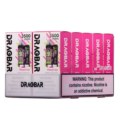 BUY 1 GET 1 FREE Peach Ice Dragbar B3500 | Vape Amazon India