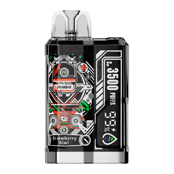 BUY 1 GET 1 FREE Strawberry Kiwi Dragbar B3500 | Vape Amazon India