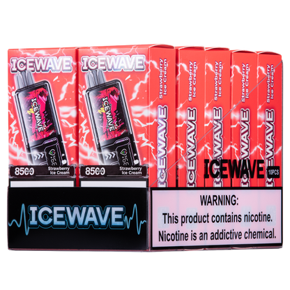 BUY 1 GET 1 FREE Strawberry Ice Cream Icewave X8500 | Vape Amazon India
